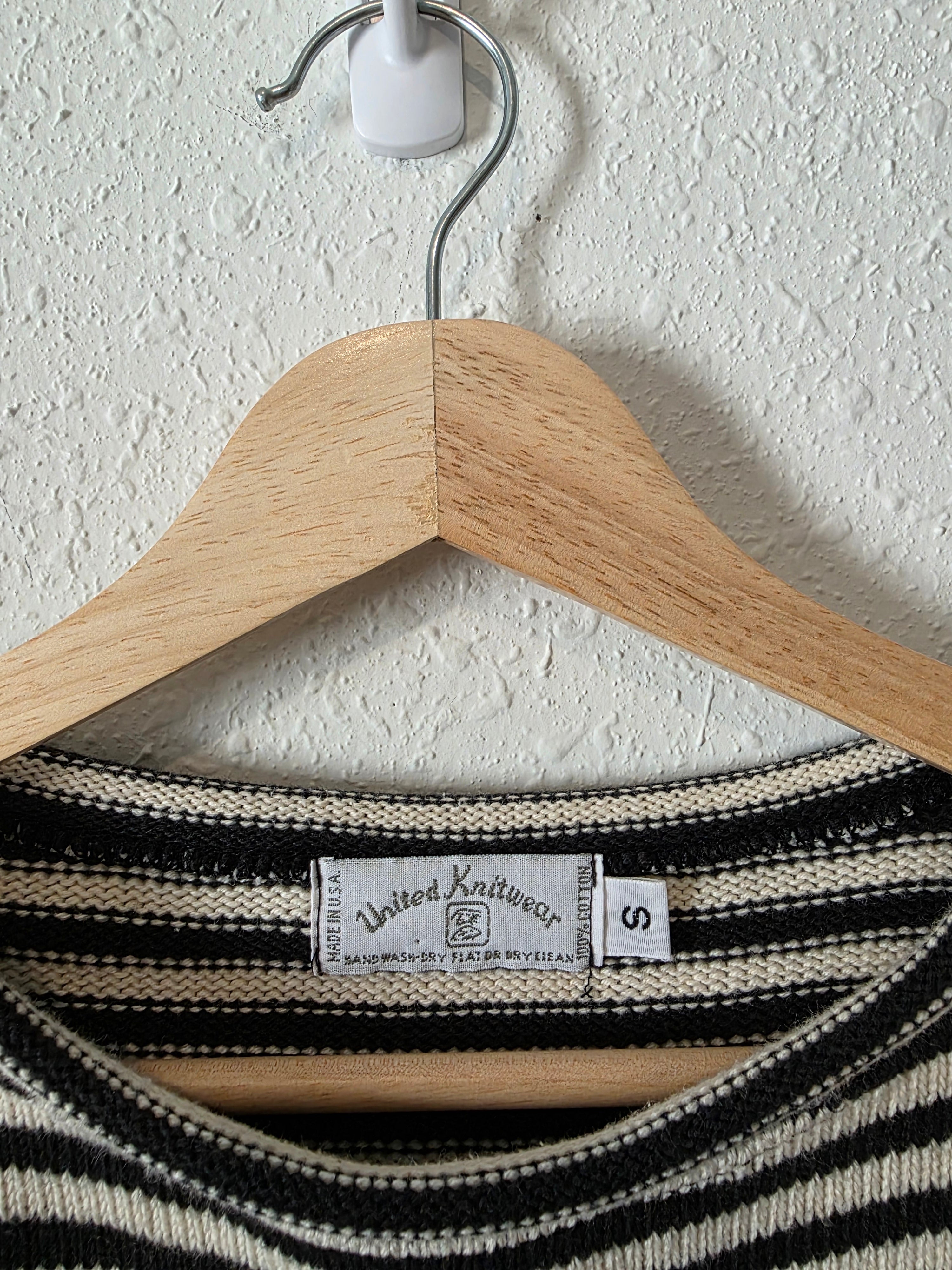 Vintage Striped Cotton Knit (S)