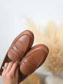 J.Crew Brown Leather Loafers (8.5)