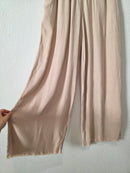Linen Blend Wide Leg Pants (M)
