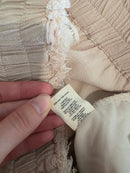 Linen Blend Wide Leg Pants (M)