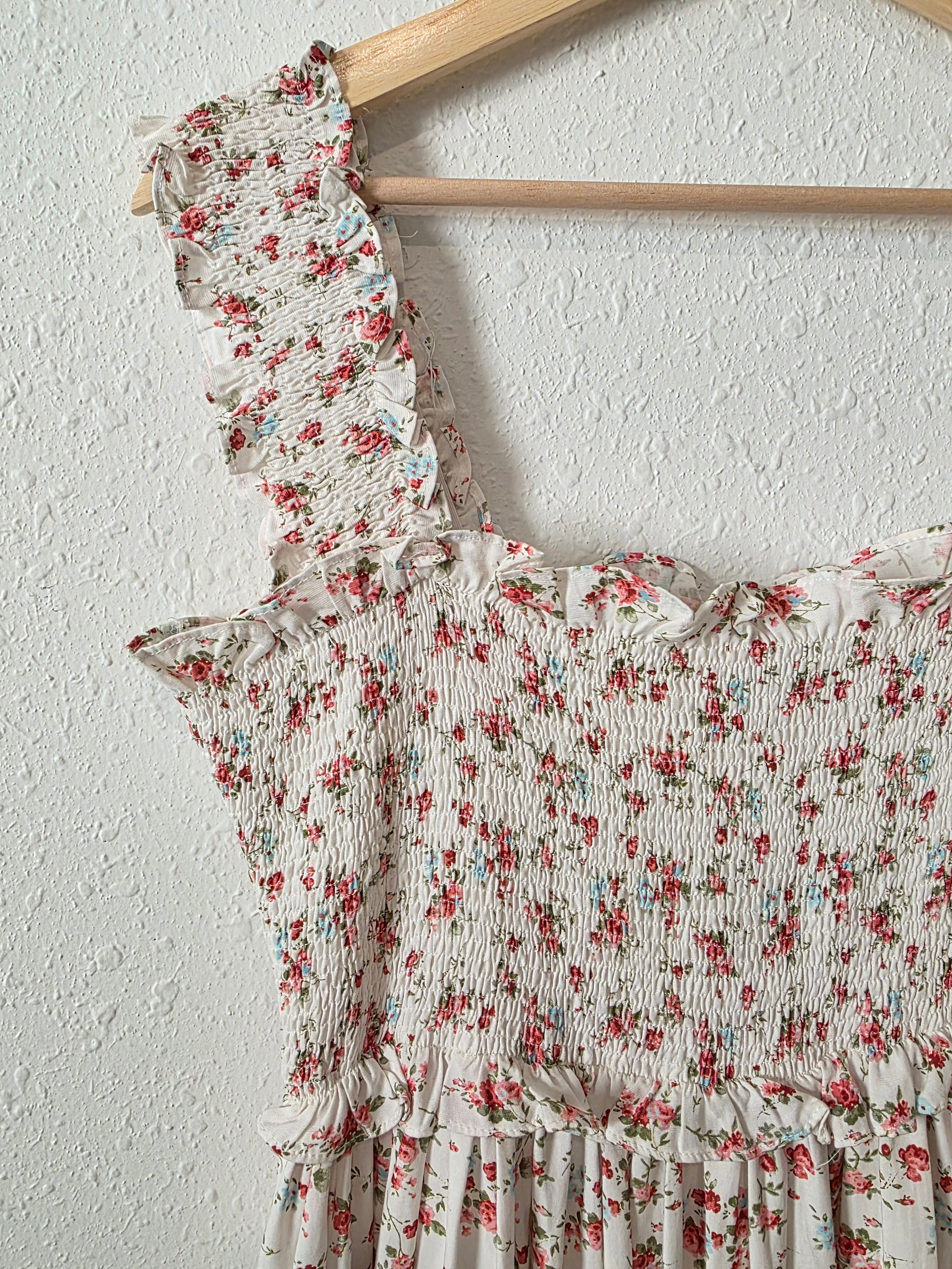 Jacquie The Label Floral Smocked Dress (M)