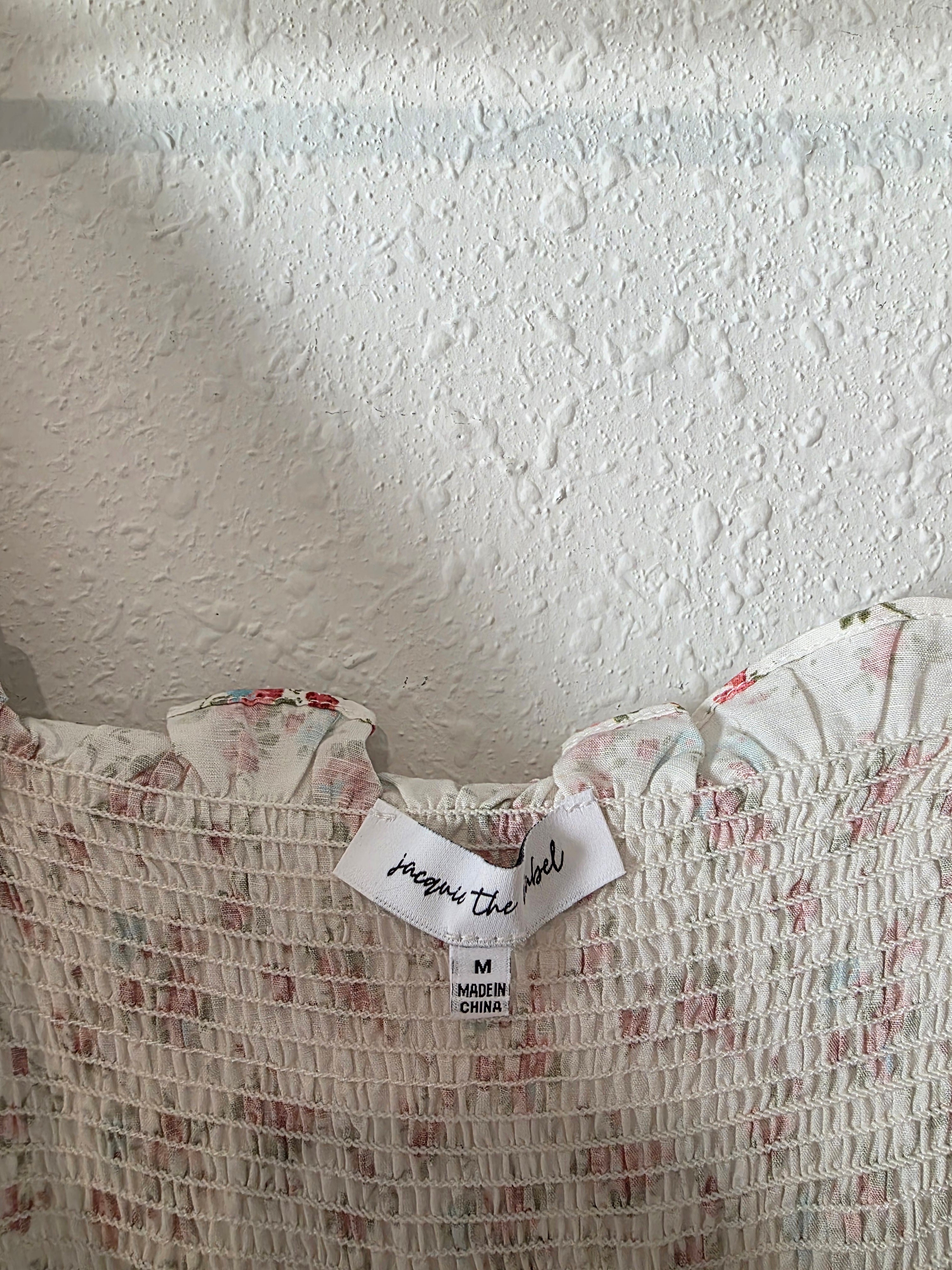 Jacquie The Label Floral Smocked Dress (M)