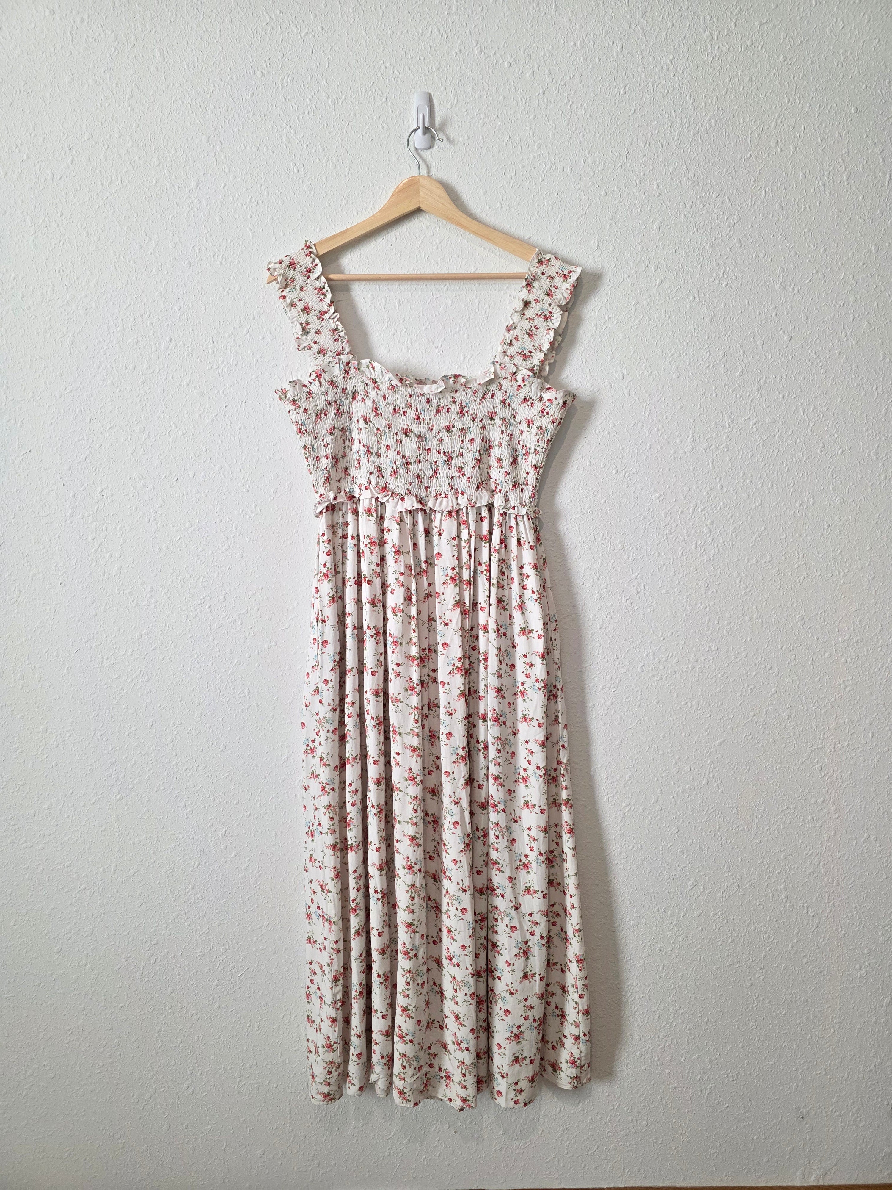 Jacquie The Label Floral Smocked Dress (M)
