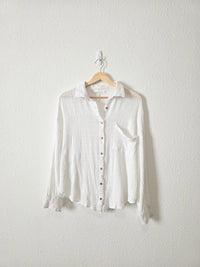 Free People Textured Button Up (S)