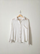 Free People Textured Button Up (S)