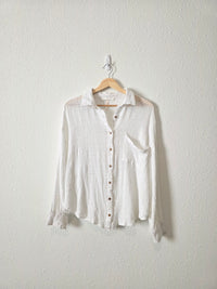 Free People Textured Button Up (S)