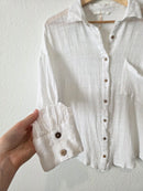 Free People Textured Button Up (S)