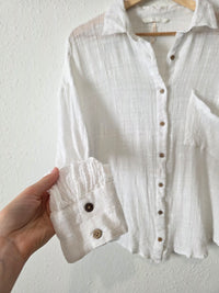 Free People Textured Button Up (S)