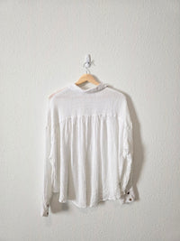 Free People Textured Button Up (S)