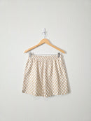 Mod Ref Patterned Cotton Linen Shorts (L)
