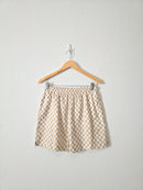 Mod Ref Patterned Cotton Linen Shorts (L)