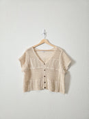 Crochet Button Up Top (M)