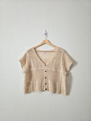Crochet Button Up Top (M)
