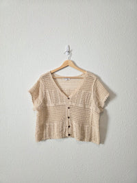 Crochet Button Up Top (M)