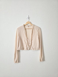 Free People Crochet Ribbed Top (M)