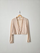 Free People Crochet Ribbed Top (M)