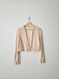 Free People Crochet Ribbed Top (M)