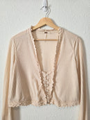 Free People Crochet Ribbed Top (M)