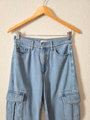 Loft Cargo Wide Leg Jeans (24/00)