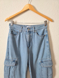 Loft Cargo Wide Leg Jeans (24/00)