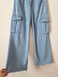 Loft Cargo Wide Leg Jeans (24/00)