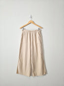 By Together Wide Leg Flax Pants (S)