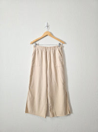 By Together Wide Leg Flax Pants (S)