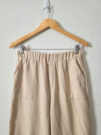 By Together Wide Leg Flax Pants (S)