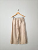 By Together Wide Leg Flax Pants (S)