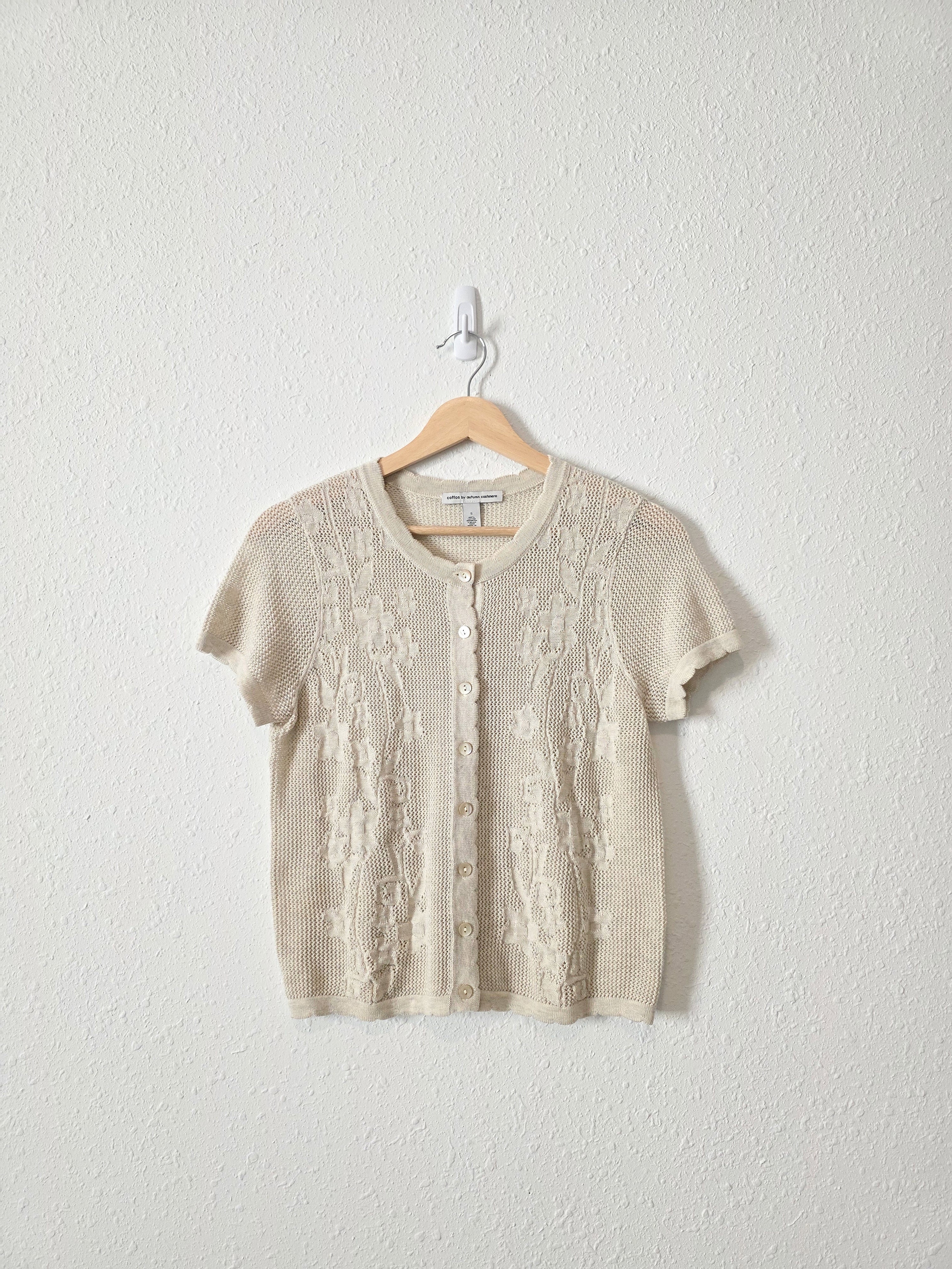 Floral Cotton Button Up Top (S)