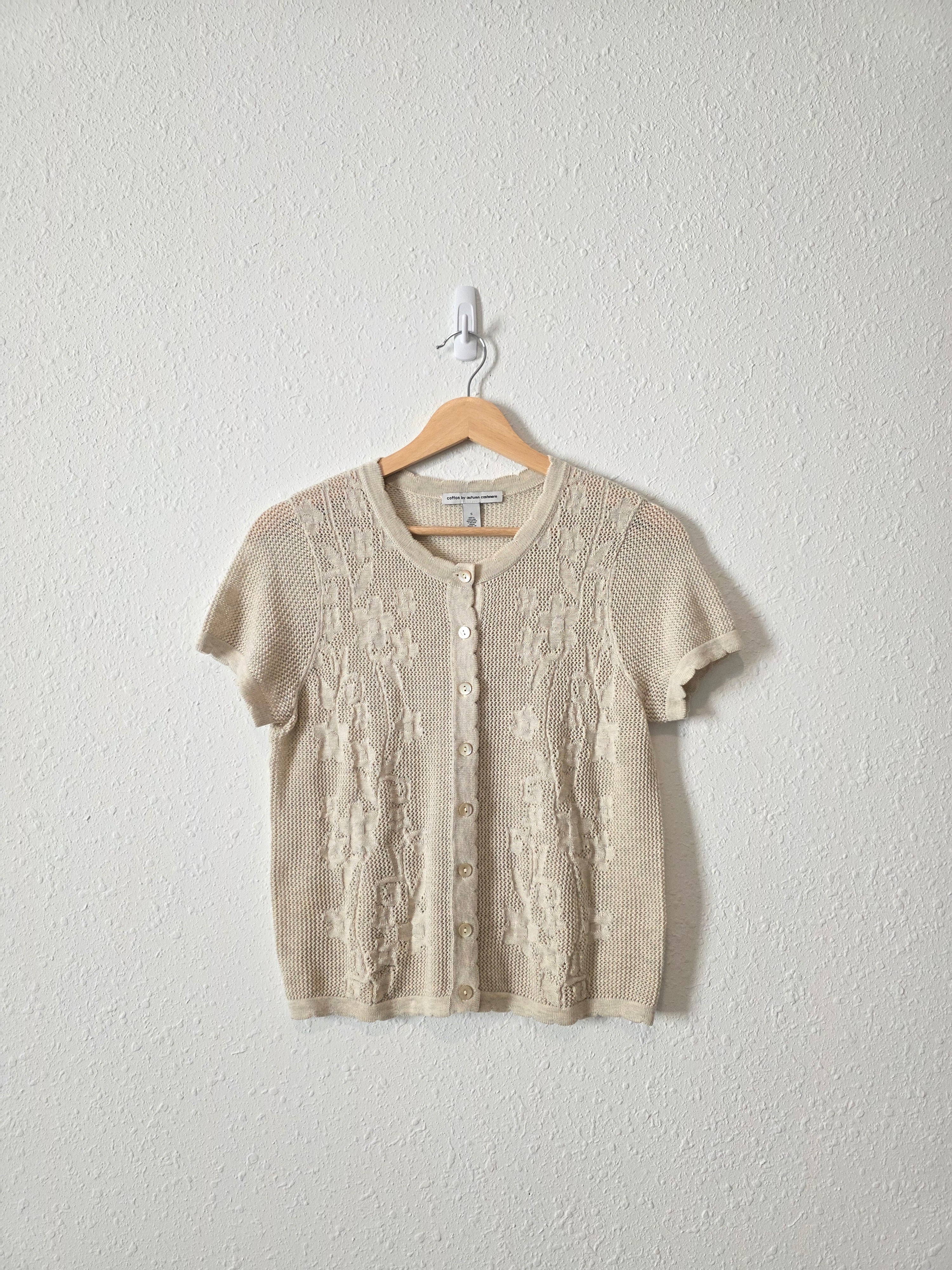 Floral Cotton Button Up Top (S)