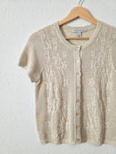 Floral Cotton Button Up Top (S)