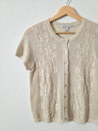 Floral Cotton Button Up Top (S)