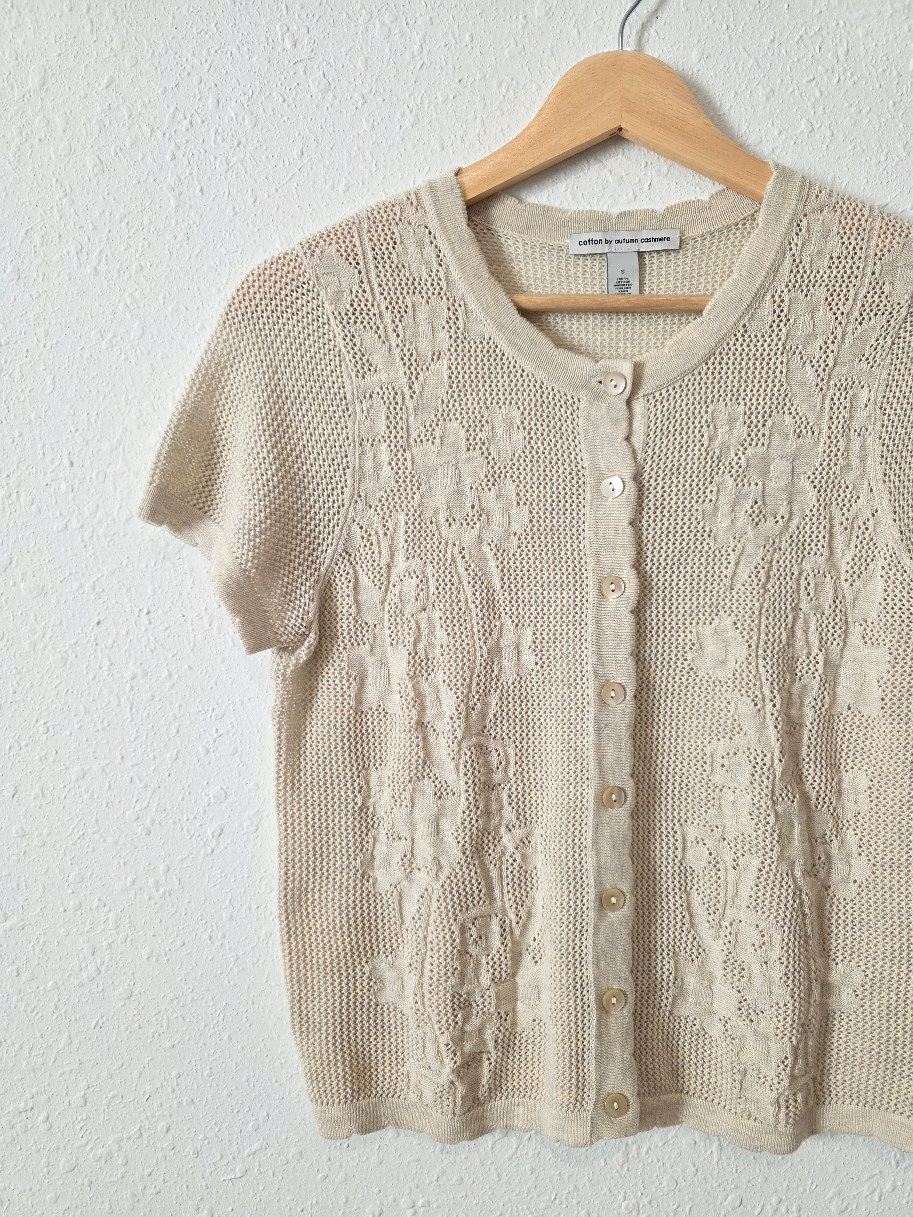 Floral Cotton Button Up Top (S)