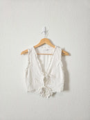 Altar'd State Floral Tie Front Vest (S)