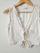 Altar'd State Floral Tie Front Vest (S)