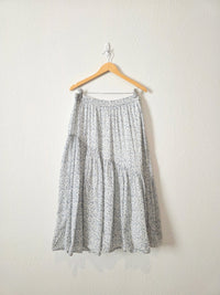 Floral Cotton Midi Skirt (XL)