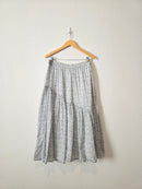 Floral Cotton Midi Skirt (XL)