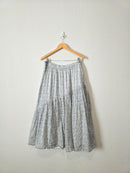 Floral Cotton Midi Skirt (XL)