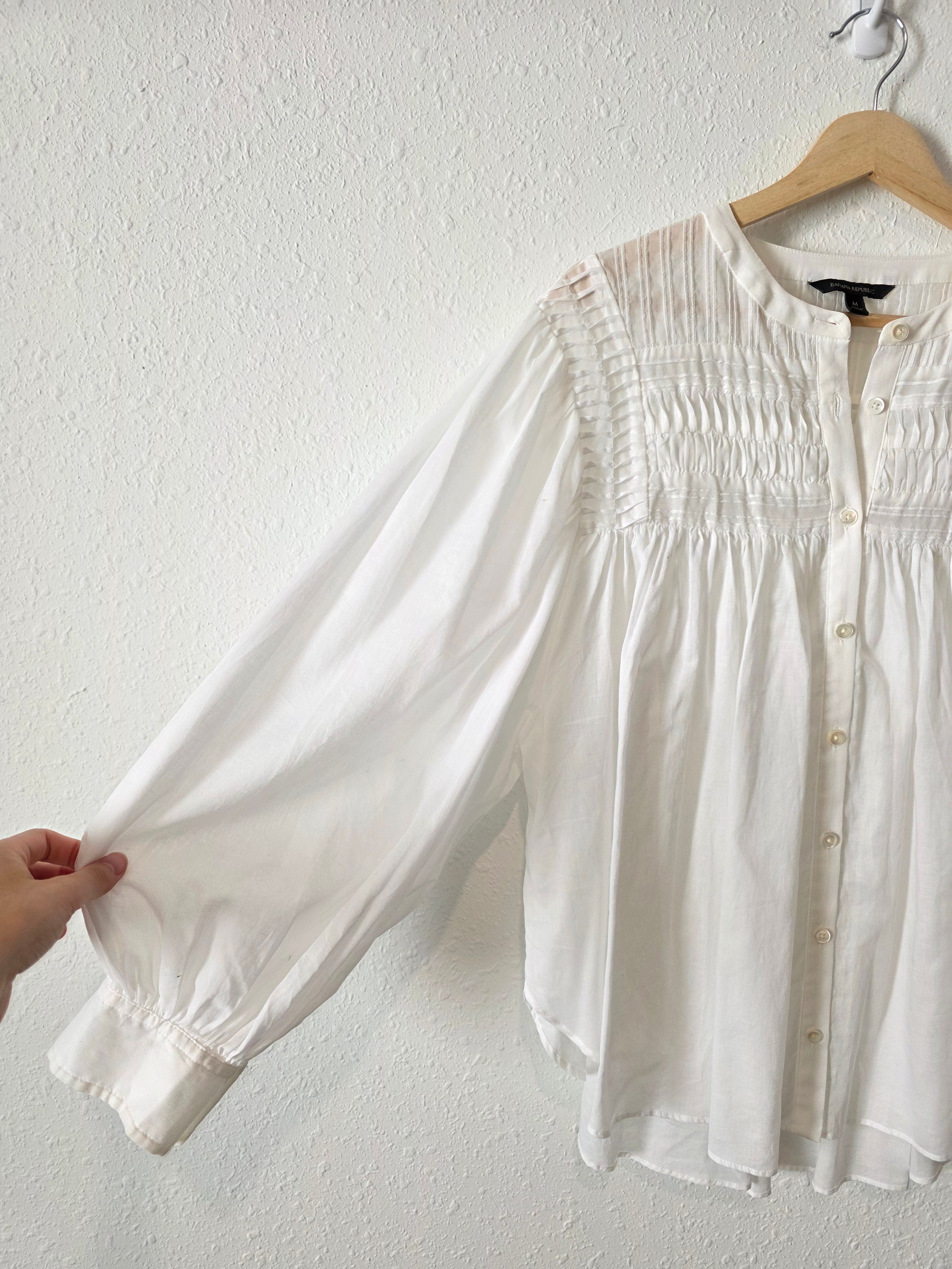 Banana Republic Puff Sleeve Blouse (M)