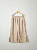 Cotton Gauze Wide Leg Pants (L)