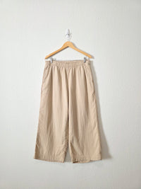 Cotton Gauze Wide Leg Pants (L)