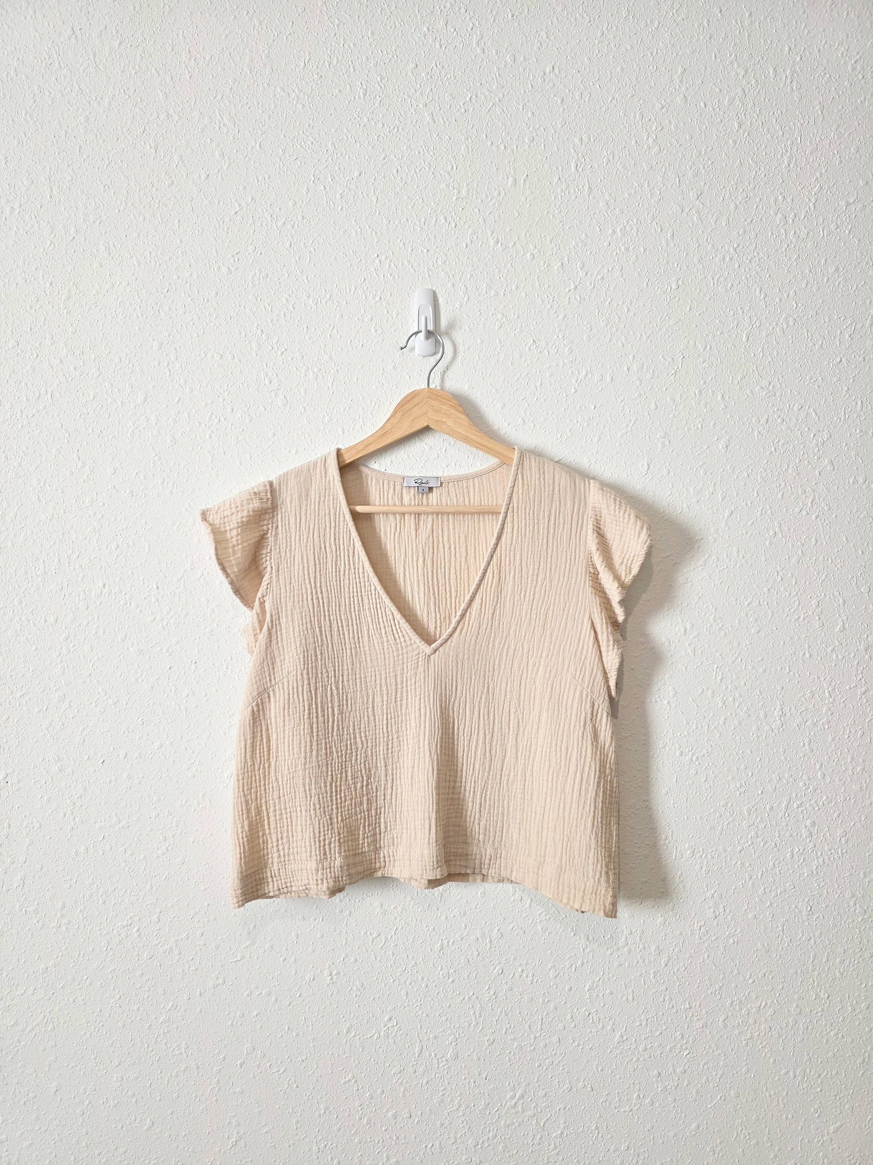 Rails Neutral Gauze Top (S)