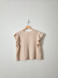 Rails Neutral Gauze Top (S)