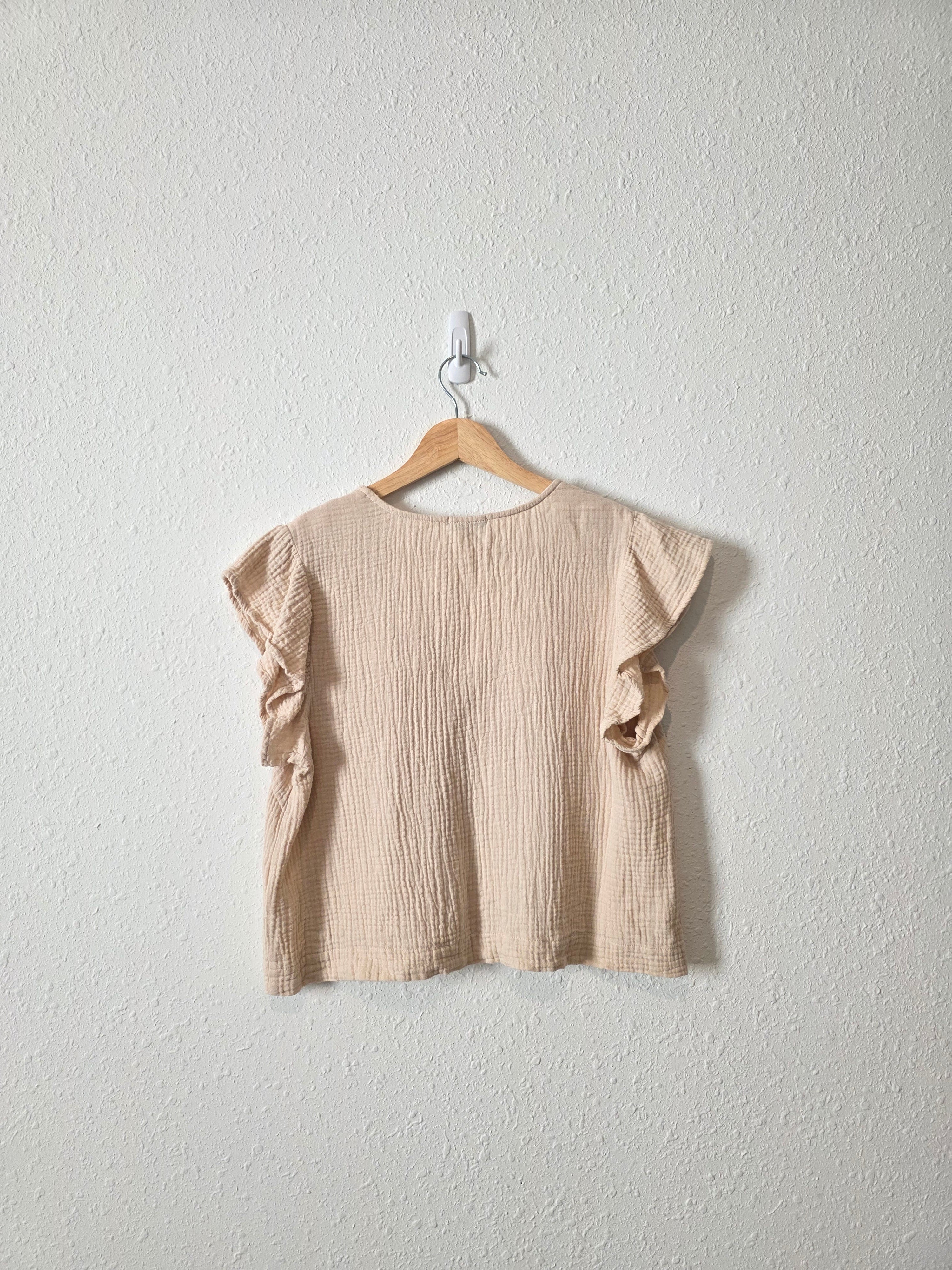 Rails Neutral Gauze Top (S)