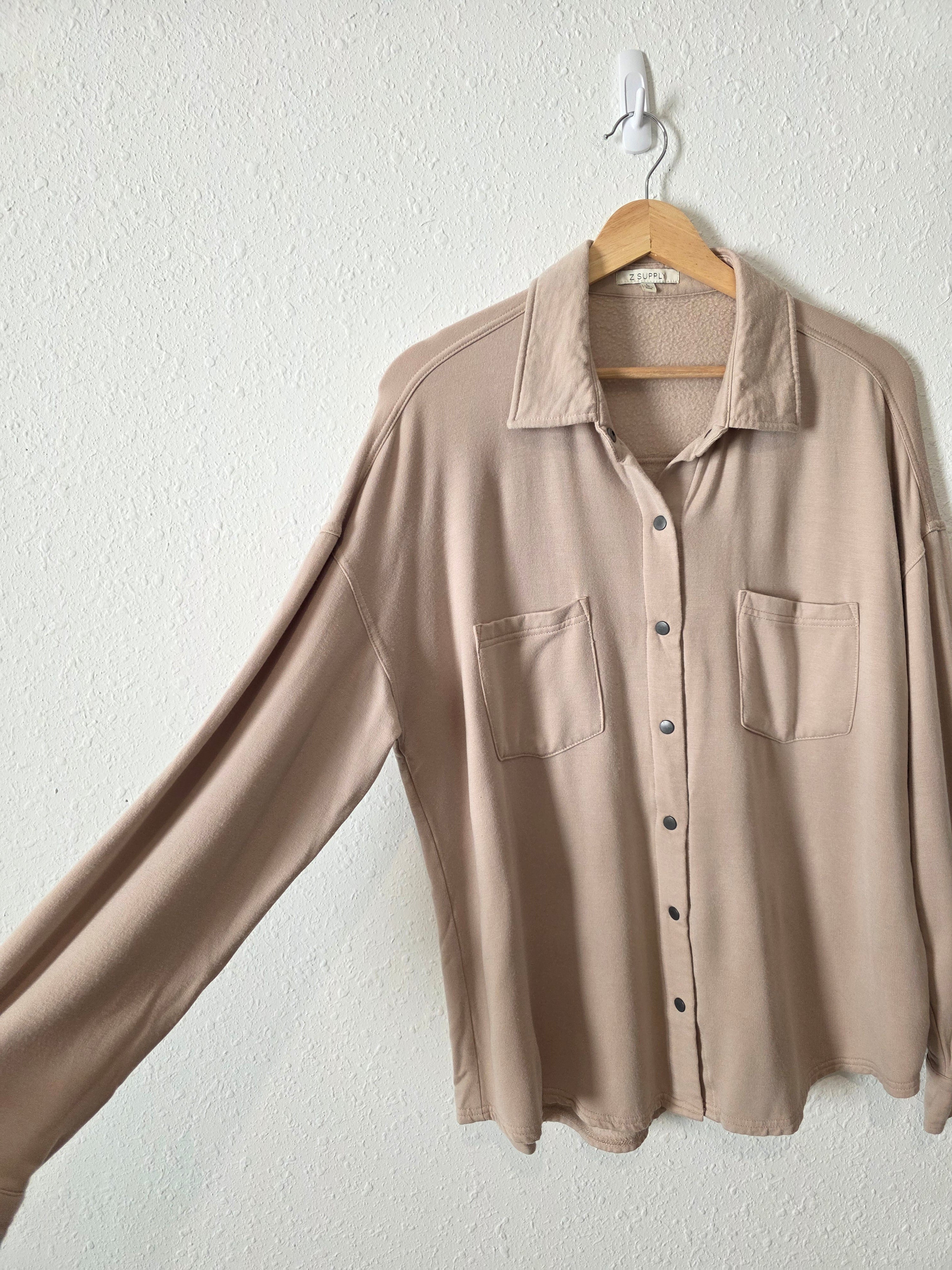 Z Supply Button Up Shirt Jacket (L)