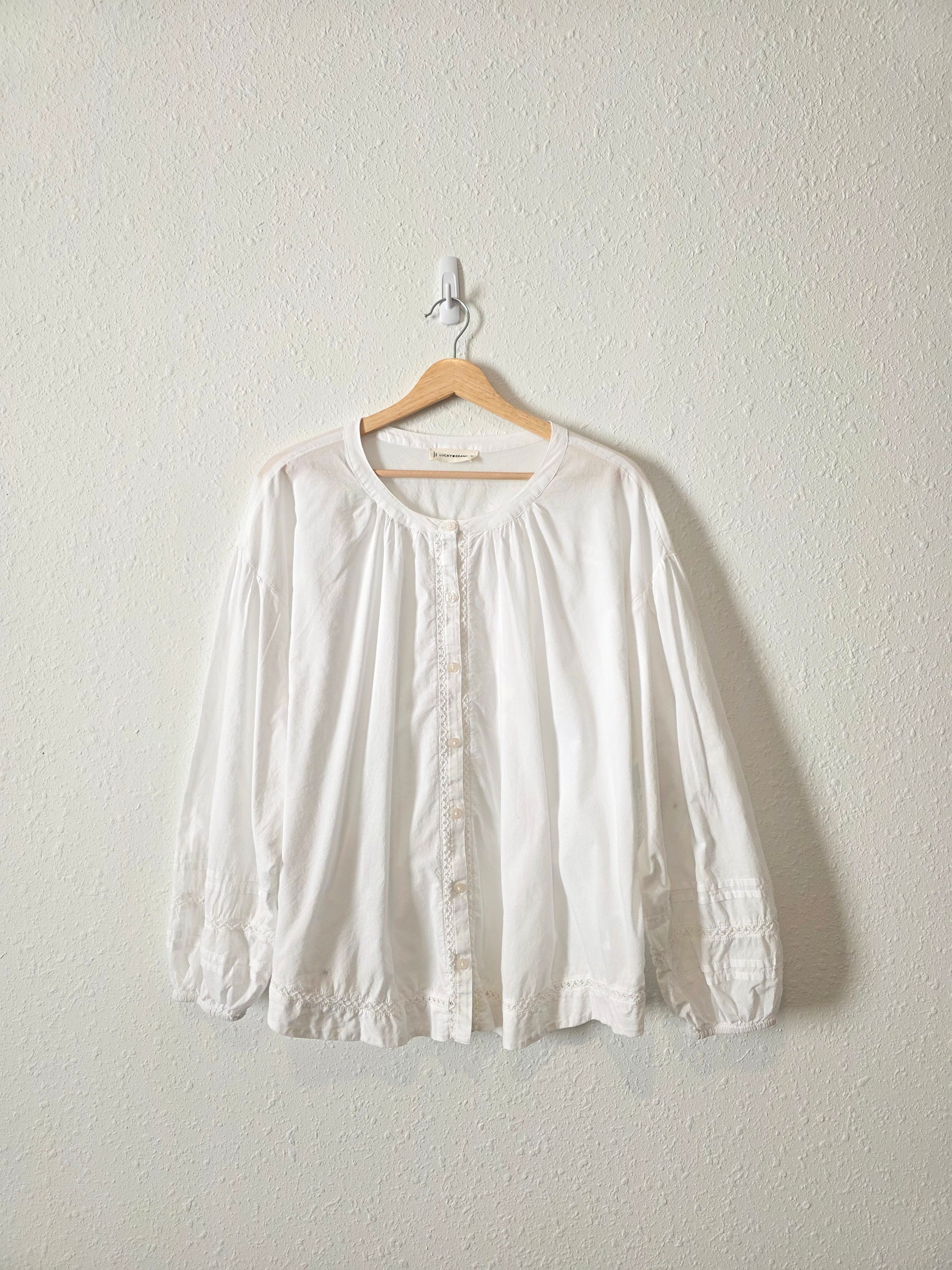 Puff Sleeve Cottagecore Blouse (XL)