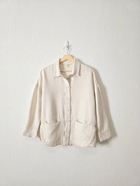 Grade & Gather Oat Button Up Jacket (S/M)