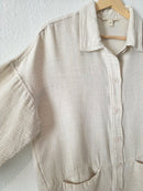 Grade & Gather Oat Button Up Jacket (S/M)