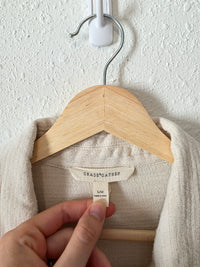 Grade & Gather Oat Button Up Jacket (S/M)
